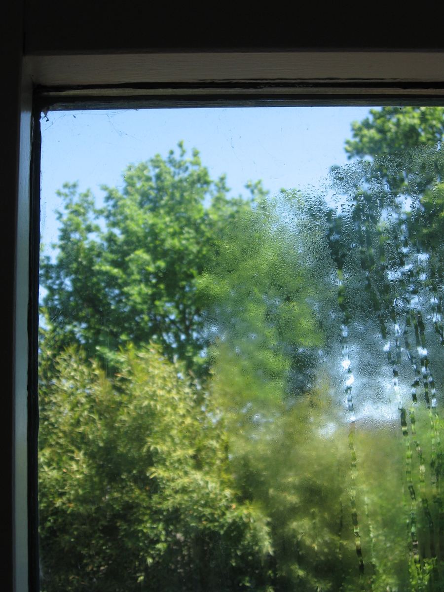 Interpane condensation, living-room window