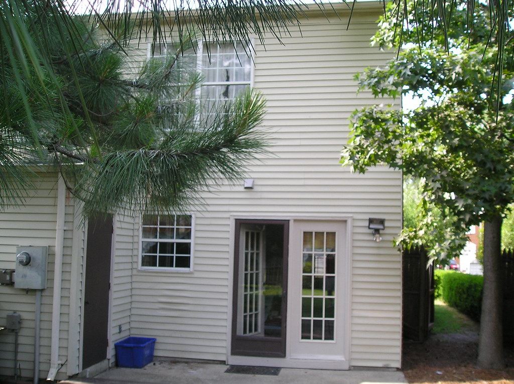 Rear elevation and yard